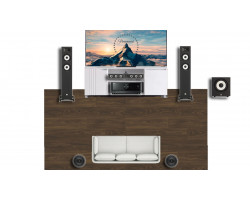 Домашний кинотеатр JBL 5.1 A190+ICT7+A135C+A120P Yamaha RX-V6A